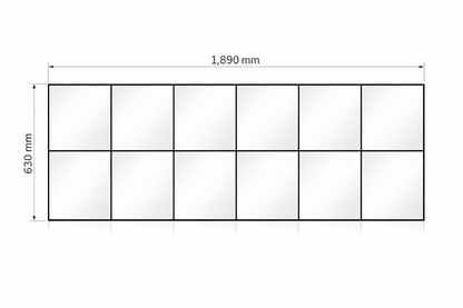 Spiegelrahmen – Set 12 - 2 x 6