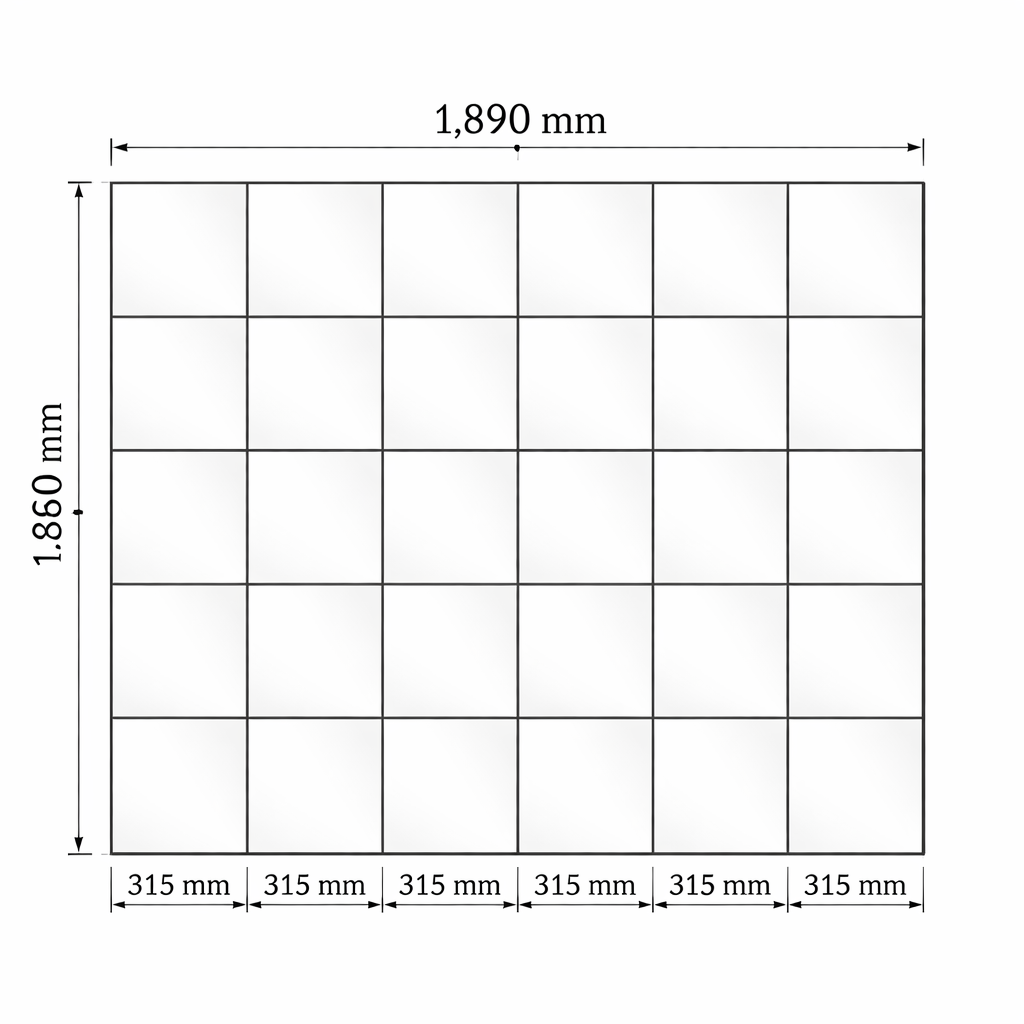 Spiegelrahmen – Set 36 - 6 x 6
