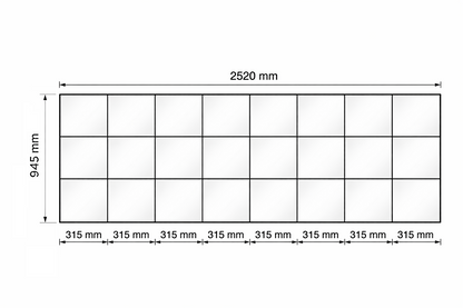 Spiegelrahmen – Set 24 - 3 x 8